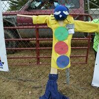PETE THE CAT - Pete the Cat, a scarecrow created by Ms. Cyndi Browns Third Graders at Fulton County Elementary School won second place at the Hickman Pecan Festival held Oct. 22 in Hickman. (Photo by Barbara Atwill)
