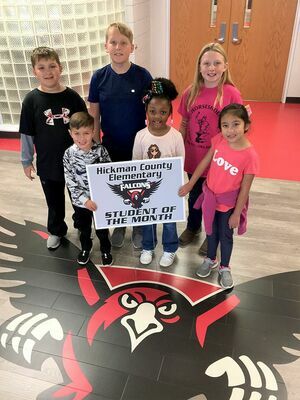 HICKMAN COUNTY ELEMENTARY STUDENTS EARN STUDENT OF THE MONTH STATUS
