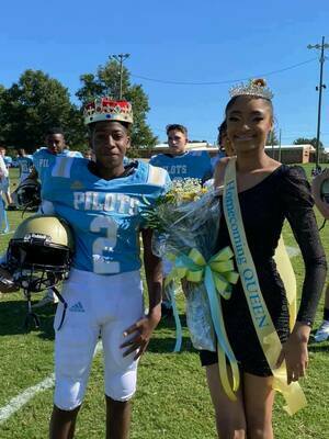 KING AND QUEEN - Mario Turner, left, was named King, and Jakyla Crumble Queen, during Homecoming festivities at Fulton County High School on Oct. 16. (Photo submitted)