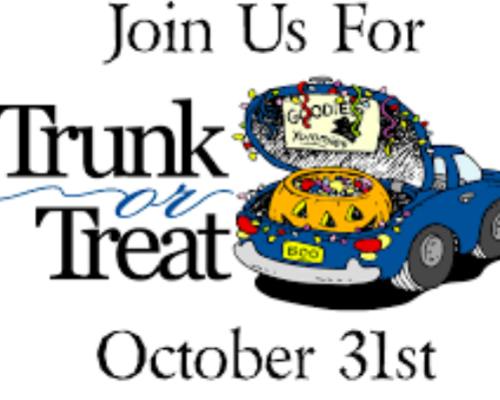 FREE SET UP IN SOUTH FULTON'S UNITY PARK FOR TRUNK OR TREAT STATIONS OCT. 31...CALL TO RESERVE SPACE!