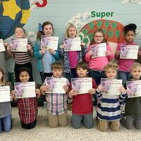 SFES PERFECT ATTENDANCE – These South Fulton Elementary students in ThirdGrade achieved perfect attendance during the previous grading period. They are, front row, left to right, McKenna Haley, McKinley Guthrie, Channing Davis, Levi Floyd, Jaxon Williams, Joseph Riddell, Benton Taylor, Judd Whitmore; back row, Michael O’Connell, Taylor Hall, Lyla Burnette, Hailey Collier, Abbi Hicks, Lyric Noonan, and Kaylin Tucker. (Photo submitted)