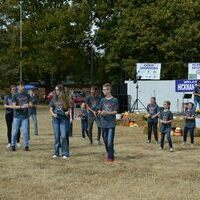 YOUTH GROUP - The Water Valley Pentecostal Youth Group "Mighty Warriors" performed at the Hickman Pecan Festival in Hickman on Oct. 22, at Jeff Green Memorial Park. (Photo by Barbara Atwill)