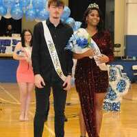 BULLDOG ROYALTY -- Fulton High School seniors Asia Patton and Shane Lalley were crowned Fulton High School Basketball Homecoming Queen and King, respectively, during pregame Homecoming festivities Feb. 2 at the FHS gymnasium, prior to the basketball game against Fulton County High School. For the photo and announcements of the complete FHS 2024 Homecoming Court, see page 2. (Photo by Benita Fuzzell.)