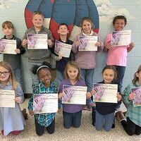 SFES PERFECT ATTENDANCE – These South Fulton Elementary students in Second Grade achieved perfect attendance during the previous grading period. They are,front row, left to right, Lilly Haynes, Ashlynn Abbott, Bella Caksackkar, Samantha Mann, Alyssa Liliker; back row, Harlee Jackson, Brady Parnell, Jakob Cooley, Avery Faulkner, and Drake Beard. (Photo submitted)