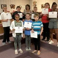 HICKMAN COUNTY ELEMENTARY TOP STUDENTS – Hickman County Elementary School recently recognized its Students of the Month for May. The character trait emphasized in May was You Control Your Own Future. Intermediate students recognized by teachers as HCES Students of the Month include, front row, left to right, Yeraldine Sauceda, Macy Howell, Gage Bullington; back row, Anya Dodson, Hunter Phipps, Tonya Brockwell, James Clark, Abbey Bellew, and Quantaja Robinson. Not pictured are Aidan Newton, Katelynn Johnson, and Blythe Armbruster. Mrs. Brockwell is retiring at the end of the school year after more than two decades as the HCES guidance counselor. (Photo submitted)