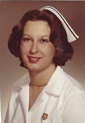 Dawna Fields as a nursing school graduate.