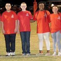 8TH GRADE BAND – These Red Devils Middle School band members were recognized on 8th Grade night last week. Pictured are, left to right, Ayden Briggs, Christian Aguilar, Zeke Colston, Nyasia Sellers, Kalaya Abbott and Kameryn Clark. (Photo by Charles Choate)