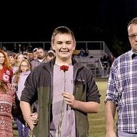 Pictured are South Fulton Middle School band member Carl Anthony Lattus, center, and his escorts being honored at the recent Eight Grade Night.