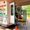 A FCTA driver helps a client in a mobility device enter the bus using the lift outside of Jackson Purchase Medical Center. JPMC is a continual destination for many FCTA drivers throughout the day. (Photo submitted)