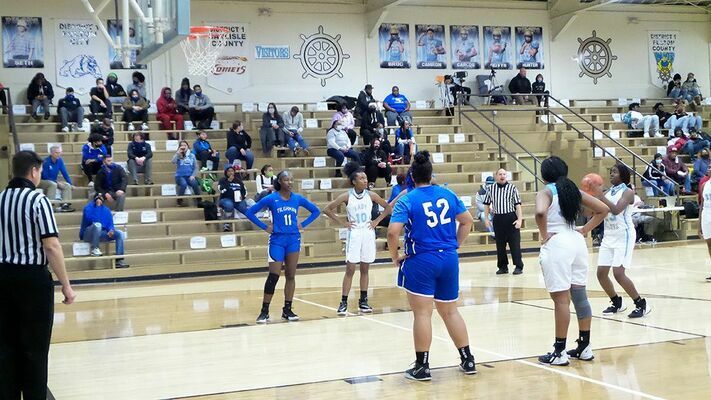 A Lady Pilot attempts a free throw during the second half of their match-up versus Paducah Tilghman. (Photo by Mark Collier)
