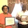 Pictured are Mary Pettus-Rowland and Robert Vanderford, who were among those recently honored and recognized by the Funeral Direc- tors Association of Kentucky. (Photo submitted)