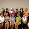 LADIES SOUTH OF THE BORDER GOLF TOURNAMENT WINNERS – Ladies from West Tennessee and West Kentucky participated in a 4-Lady Golf Tournament held at the Fulton Country Club June 18. Several prizes were awarded at the end of the event. Flight winners pictured include, front row, Championship Flight winners Janet Alexander, far left, and Cathy Thompson, second from left, and back row, Kacey Alexander, far left, and Kathy Gifford, second from left; First Flight winners were, front row, third from left, Susan Doran and Kathy Long, third from right, and back row, third from left, Cyndi Cohoon and, third from right, Gwen Mathias; and Third Flight winners were, front row, second from right, Joyce Bell and, far right, Sharon Dills, and back row, second from right, Janice Hanna and, far right, Jackie Russell. (Photo by Barbara Atwill)