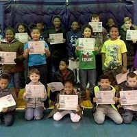CARR ACCELERATED READER CLUB – Winners with 10 points in the Carr Elementary in Fulton AR Readers Club were, front row, left to right, Anthony Ross, Dereon Scaife, Chays Warner, Jenesis Ingram, Ravon Bradshaw, Tyler Rogers, Tyler Webster; middle row, J’La Logwood, Keirra Taylor, Raven Bradshaw, Jalen Daniels, Javarious Gholson, Elijah Ware, Reginae Caldwell; and back row, Kaiden Mouton, Kassie Lannom, Niasia Kinney, Jamal Martin, Vincent Mons, Jamar Martin, Joseph Mathias, Jeremiah Savage, Harold Brown, and Corbin Fulcher. (Photo submitted)