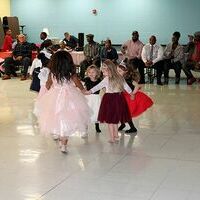 a group of young Princesses enjoyed dancing during the Tiaras and Ties Father/Daughter Dance held Feb. 15. Sponsored by the Fulton County Elementary/Middle Parent, Teacher, Student Organization the dance was held in the school’s cafeteria with approximately 100 Pilot Princesses in attendance. Pictures were taken, and photo frames decorated also during the festivities.