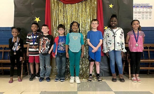 Kindness Award winners at Fulton's Carr Elementary School.