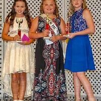 hickman county fair pageant winners –The Hickman County Fair Pageant was held at the Hickman County Elementary School July 28. Contestants in the 10-12 year old division were, left to right, second alternate Maddie Blair Pittman, first alternate Lilly Kimbell, and Queen Hailey Meshew. (Photo by Becky Meadows)