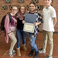 IMPROMPTU WIN – Murray State University hosted the Educators Rising Conference Nov. 5. Top honors were awarded to Lexi Lewis, Savanna Roberts, Jay Sipes and Carly Worley for Impromptu Lesson. (Photo submitted)